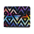 Black Triangle Galaxy Space Print Bifold Wallet