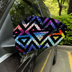 Black Triangle Galaxy Space Print Car Side Mirror Covers