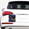 Black Triangle Galaxy Space Print Car Sticker