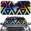 Black Triangle Galaxy Space Print Car Windshield Sun Shade