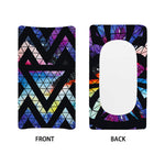 Black Triangle Galaxy Space Print Changing Pad Cover