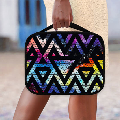 Black Triangle Galaxy Space Print Classic Bible Case