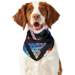 Black Triangle Galaxy Space Print Dog Bandana