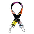 Black Triangle Galaxy Space Print Dog Seat Belt