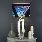 Black Triangle Galaxy Space Print Drum Lamp Shade