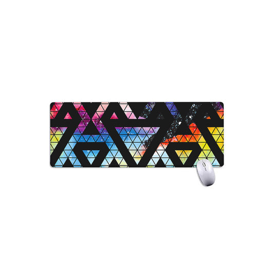 Black Triangle Galaxy Space Print Extended Mouse Pad