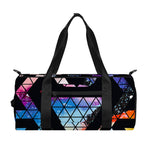 Black Triangle Galaxy Space Print Gym Bag