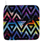 Black Triangle Galaxy Space Print Hand Towel