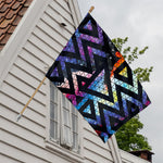 Black Triangle Galaxy Space Print House Flag