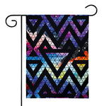 Black Triangle Galaxy Space Print House Flag