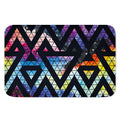 Black Triangle Galaxy Space Print Indoor Door Mat
