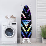 Black Triangle Galaxy Space Print Ironing Board Cover