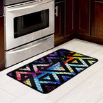 Black Triangle Galaxy Space Print Kitchen Mat