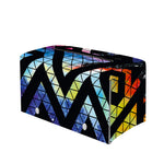 Black Triangle Galaxy Space Print Leather Tissue Box Cover