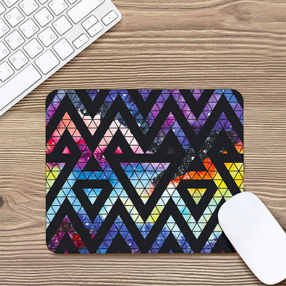 Black Triangle Galaxy Space Print Mouse Pad