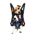 Black Triangle Galaxy Space Print Pet Carrier Backpack