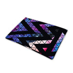 Black Triangle Galaxy Space Print Pet Cooling Mat Cover