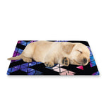 Black Triangle Galaxy Space Print Pet Cooling Mat Cover