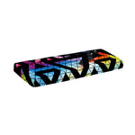 Black Triangle Galaxy Space Print Piano Keyboard Cover