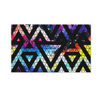 Black Triangle Galaxy Space Print Polyester Flag