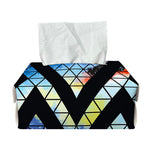 Black Triangle Galaxy Space Print Rectangle Tissue Box Cover