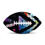 Black Triangle Galaxy Space Print Rugby Ball