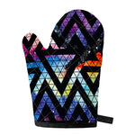 Black Triangle Galaxy Space Print Single Oven Mitt