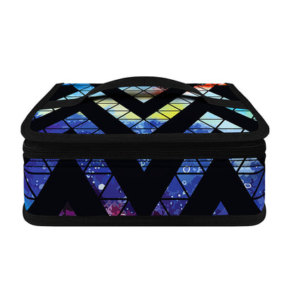 Black Triangle Galaxy Space Print Small Lunch Bag