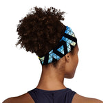 Black Triangle Galaxy Space Print Sports Headband