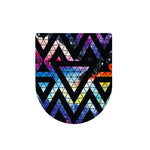 Black Triangle Galaxy Space Print Toilet Lid Cover