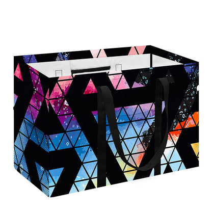 Black Triangle Galaxy Space Print Utility Tote Bag