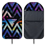 Black Triangle Galaxy Space Print Waterproof Car Seat Cover