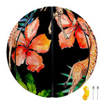 Black Tropical Giraffe Pattern Print Basketball