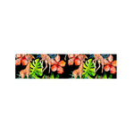 Black Tropical Giraffe Pattern Print Bed Runner