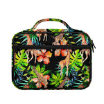 Black Tropical Giraffe Pattern Print Briefcase Bible Bag