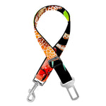Black Tropical Giraffe Pattern Print Dog Seat Belt