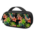 Black Tropical Giraffe Pattern Print Portable Cooler Travel Case