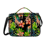 Black Tropical Giraffe Pattern Print Shoulder Strap Bible Bag
