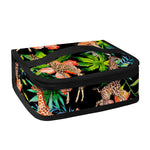 Black Tropical Giraffe Pattern Print Small Lunch Bag