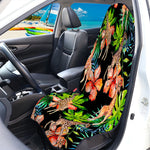 Black Tropical Giraffe Pattern Print Waterproof Car Seat Cover