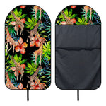 Black Tropical Giraffe Pattern Print Waterproof Car Seat Cover