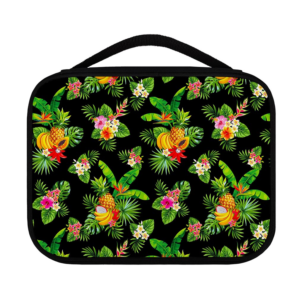 Black Tropical Hawaiian Pattern Print Classic Bible Case