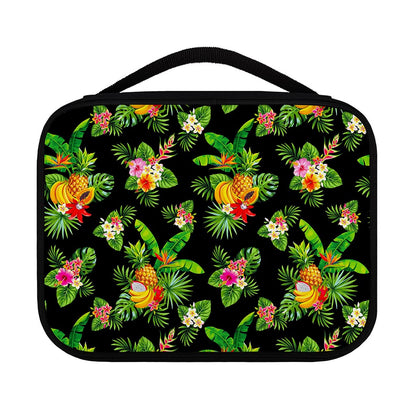 Black Tropical Hawaiian Pattern Print Classic Bible Case
