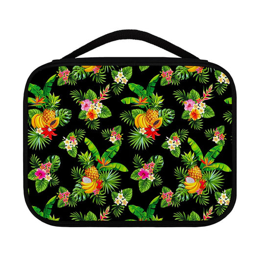 Black Tropical Hawaiian Pattern Print Classic Bible Case
