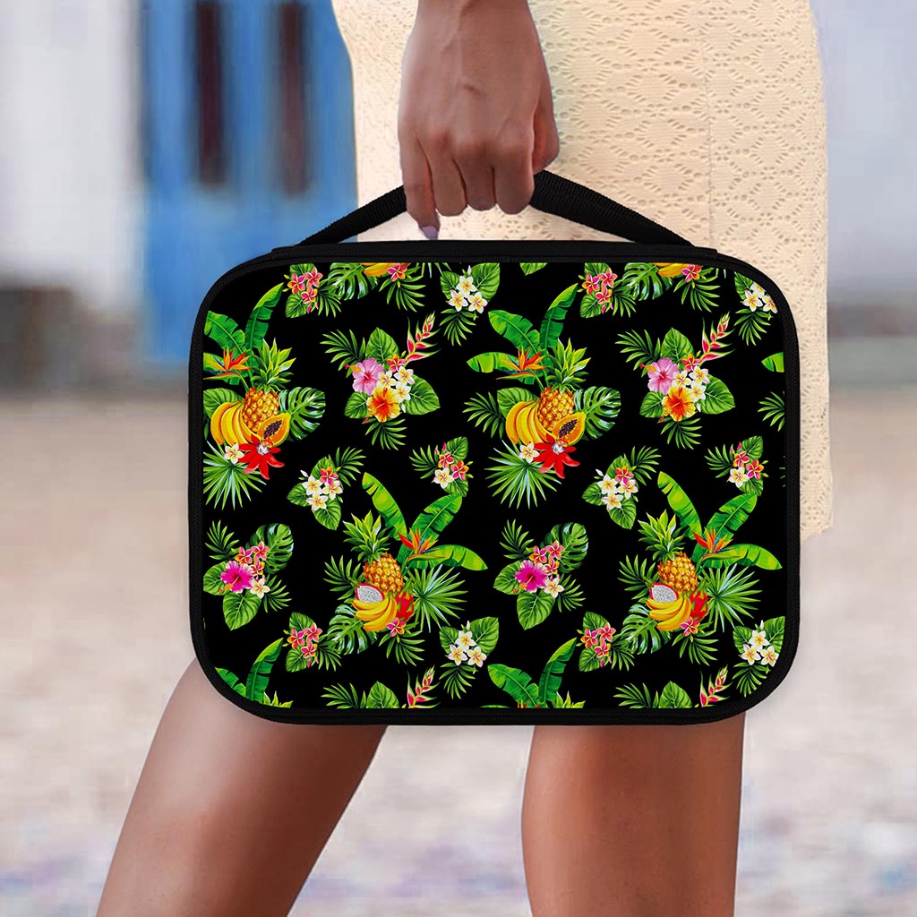 Black Tropical Hawaiian Pattern Print Classic Bible Case