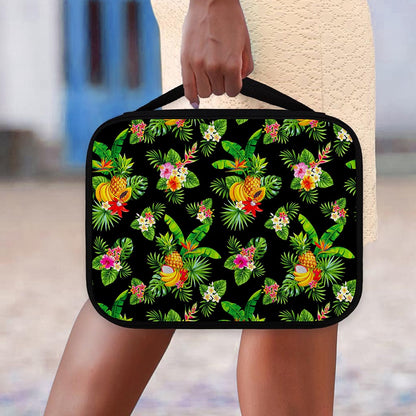 Black Tropical Hawaiian Pattern Print Classic Bible Case