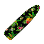 Black Tropical Hawaiian Pattern Print Ironing Board Cover