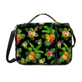 Black Tropical Hawaiian Pattern Print Shoulder Strap Bible Bag