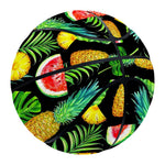 Black Tropical Pineapple Pattern Print Basketball