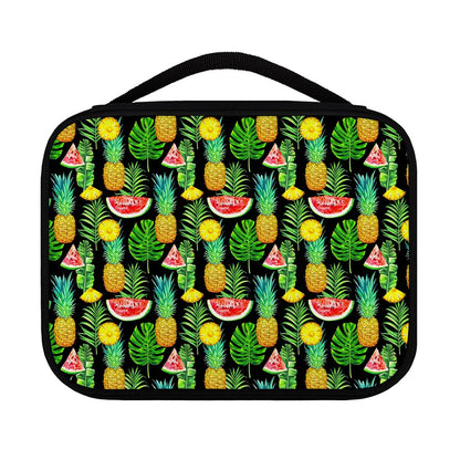 Black Tropical Pineapple Pattern Print Classic Bible Case
